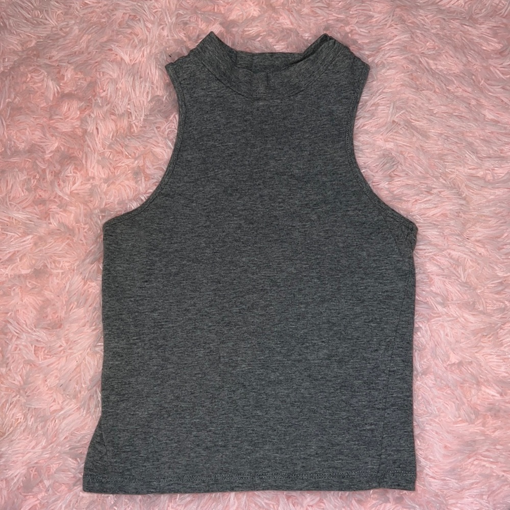 mock neck tank